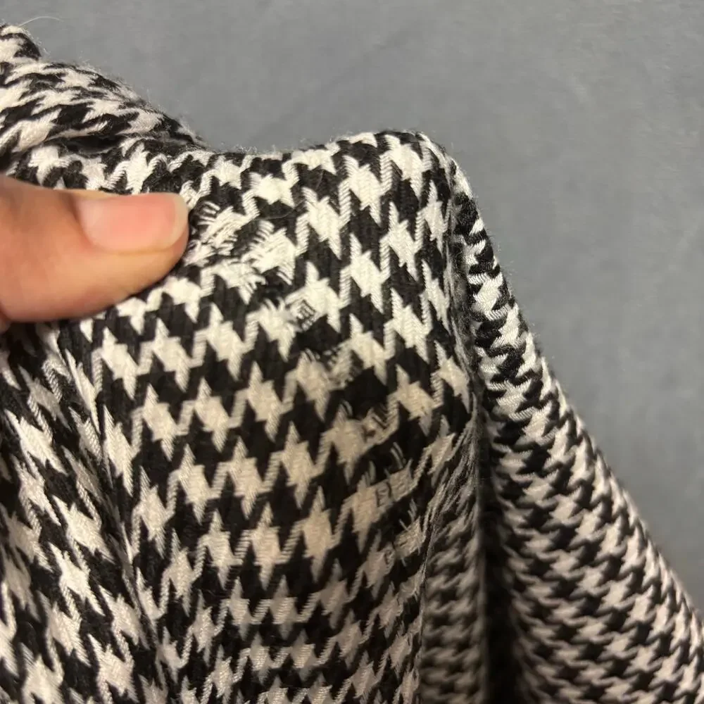 Vintage Melissa Lawrence Houndstooth Pantsuit Vest Set Office Comfy Vixen Size 6